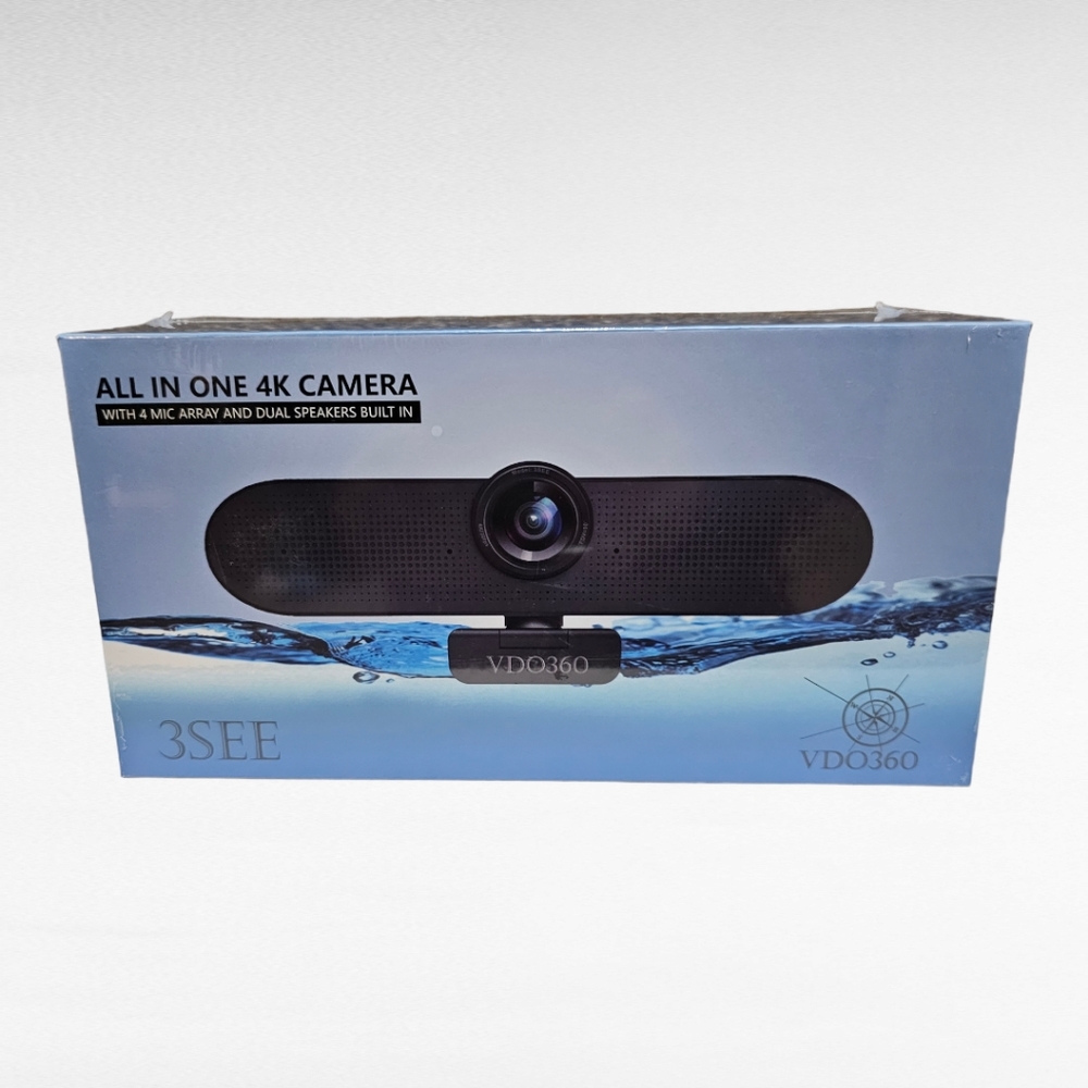 VDO360 3SEE All In One 4K Camera with 4 Mic Array and Dual Speakers
